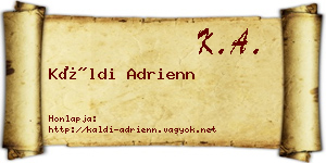 Káldi Adrienn névjegykártya